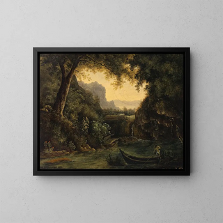 Isaak Frstenberger - River Landscape with Nude Mariner.webp