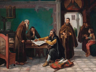Italian School - Christopher Columbus at the Monastery of Rabida.webp