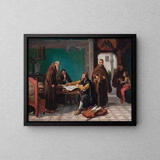 Italian School - Christopher Columbus at the Monastery of Rabida.webp