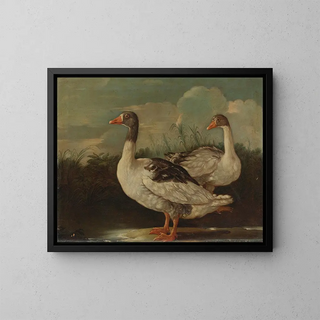 Italian School - Two Proud Geese.webp