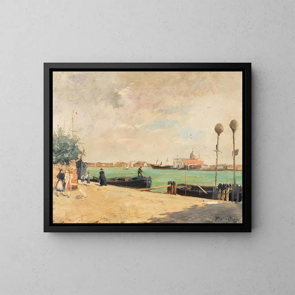 Les Zattere à Venise - Italico Brass — gerahmtes Bild an der Wand