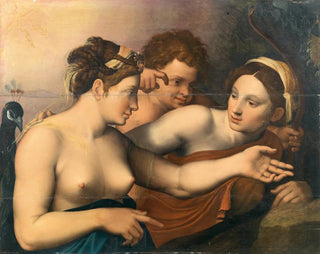 Giunone, Cupido e Venere - Scuola italo-flamanda — vista dell’opera