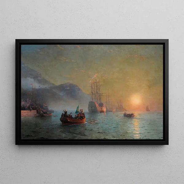 Ivan Konstantinovich Aivazovsky - Columbus Farewell before Starting on his Voyage from Port Palos in Spain.webp