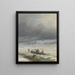 "Aus dem Eis herausführen eines Pferdes und eines Wagens" - Ivan Konstantinovich Aivazovsky — gerahmtes Bild an der Wand