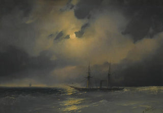 Ivan Konstantinovich Aivazovsky - Shipping In Moonlight.webp