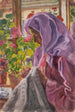 Jeune couturière à la fenêtre fleurie - Isidor Perlmutter — vista dell’opera