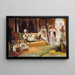 Una danza nell'harem - Jean-Gabriel Delincourt — quadro incorniciato alla parete