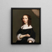 Ritratto di una dama - J. P. van Wyck — quadro incorniciato alla parete