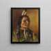 der Prärie-Indianer - J. W. Bradshaw — gerahmtes Bild an der Wand