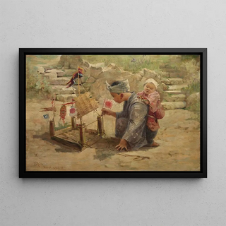 J Charles Arter - Japanese Boy Building a ManofWar.webp