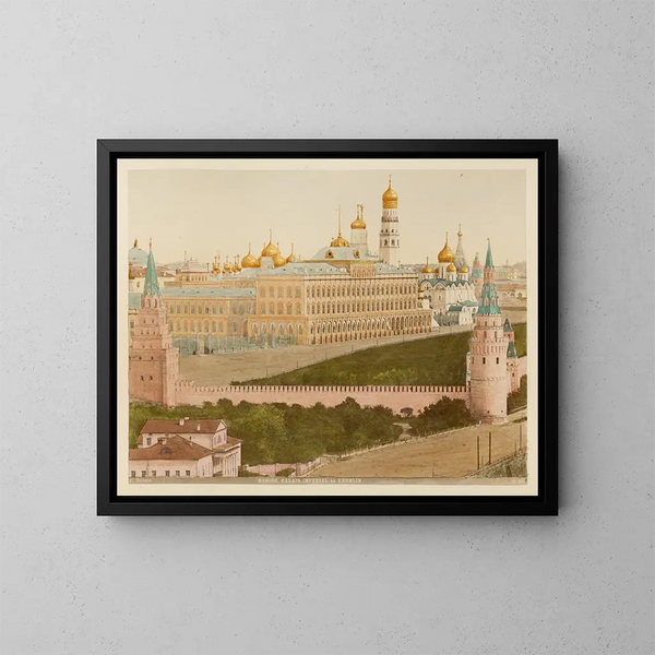 Palais impérial du Kremlin à Moscou - J Daziaro — gerahmtes Bild an der Wand