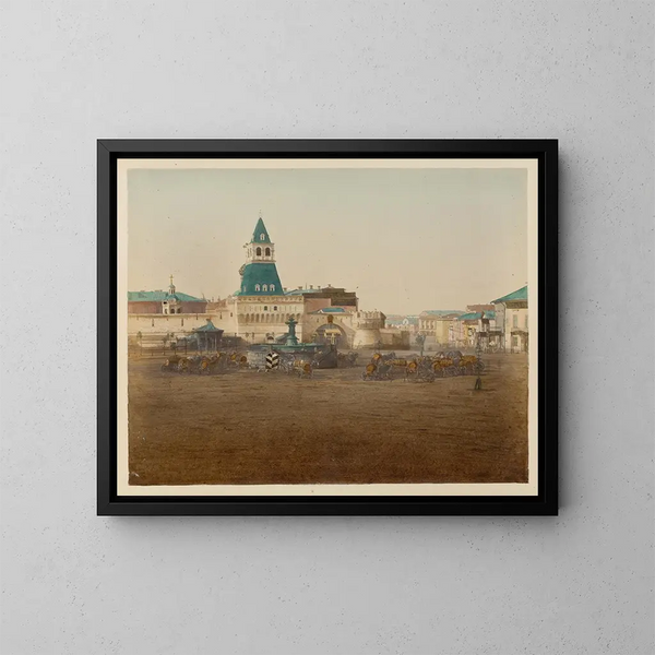 Platz in Moskau - J Daziaro — gerahmtes Bild an der Wand