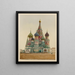 Tserkov Vasiliia Blazhennago - J. Daziaro — gerahmtes Bild an der Wand