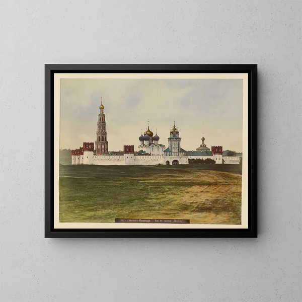 Vue du monastère de Devichiago - J Daziaro — gerahmtes Bild an der Wand