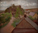 Ländliche Landschaft mit einer Straße - Jacek Malczewski — Ansicht des Kunstwerks