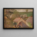 Landschaft bei der Landhaus mit Häusern - Jacek Malczewski — gerahmtes Bild an der Wand
