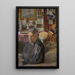 Helena, Schwester des Künstlers, im Inneren - Jacek Malczewski — gerahmtes Bild an der Wand