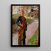 Landschaft mit dem Sohn des Künstlers auf einem Weg - Jacek Malczewski — gerahmtes Bild an der Wand