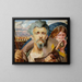 Sezione centrale della musica del trittico - Jacek Malczewski — quadro incorniciato alla parete