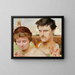 Musik-Gemälde, rechte Flügel des Triptychons - Jacek Malczewski — gerahmtes Bild an der Wand