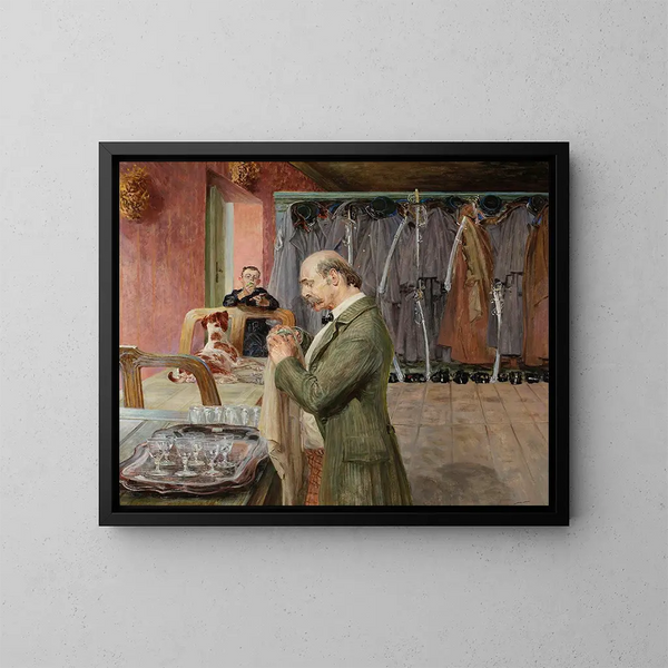 Mein Leben, zentrale Sektion des Triptychons - Jacek Malczewski — gerahmtes Bild an der Wand
