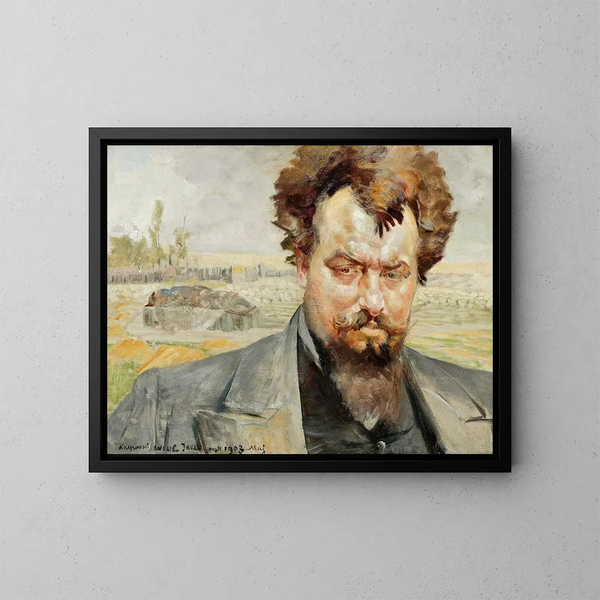 Ritratto di Jan Kasprowicz - Jacek Malczewski — quadro incorniciato alla parete