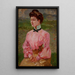 Portrait einer jungen Dame - Jacek Malczewski — gerahmtes Bild an der Wand