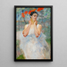 Portrait einer Frau mit Schlehen - Jacek Malczewski — gerahmtes Bild an der Wand