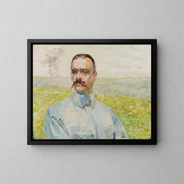Portrait des Brigadiers Józef Piłsudski - Jacek Malczewski — gerahmtes Bild an der Wand