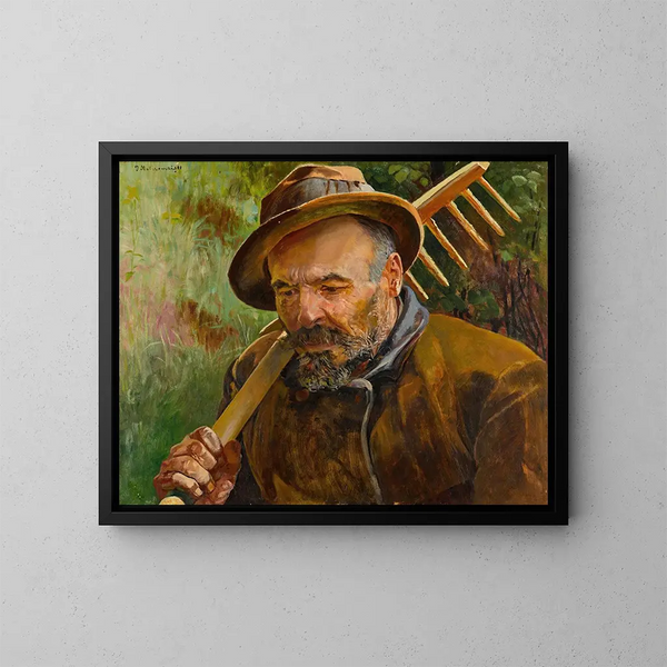 Rückkehr der Felder - Jacek Malczewski — gerahmtes Bild an der Wand