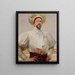 Selbstporträt in weißer Kleidung - Jacek Malczewski — gerahmtes Bild an der Wand