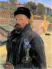 Selbstporträt mit einer Hyazinthe - Jacek Malczewski — Ansicht des Kunstwerks