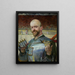 Selbstporträt in Rüstung mit Violinen - Jacek Malczewski — gerahmtes Bild an der Wand