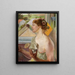 Seifenblasen Frau mit einer Tasse - Jacek Malczewski — gerahmtes Bild an der Wand