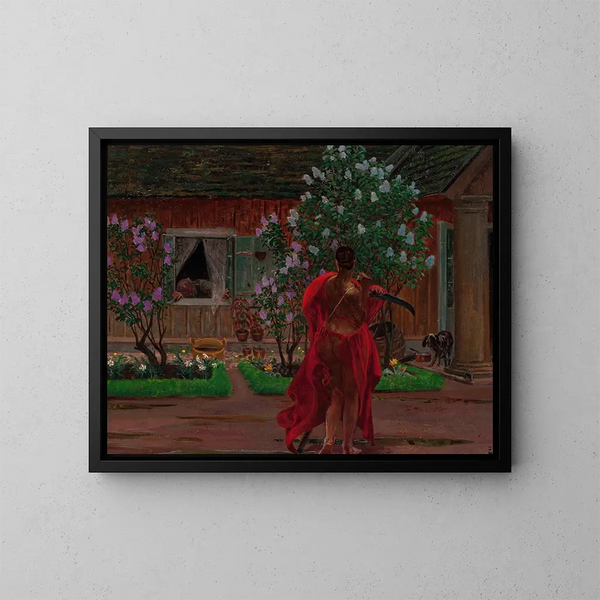Thanatos - Jacek Malczewski — gerahmtes Bild an der Wand