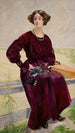 La Chanson Finie, Portrait de Ra Aleksandrowicz - Jacek Malczewski — Ansicht des Kunstwerks
