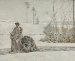 Winterlandschaft - Jacek Malczewski — Ansicht des Kunstwerks