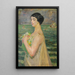 Femme au bord de la mer - Jacek Malczewski — quadro incorniciato alla parete