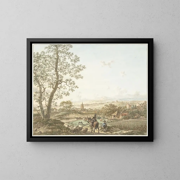 Lente, matin et terre - Jacob Cats — gerahmtes Bild an der Wand