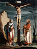 Der Christus am Kreuz zwischen der Jungfrau und Johannes - Atelier von Jacob Clauser — Ansicht des Kunstwerks