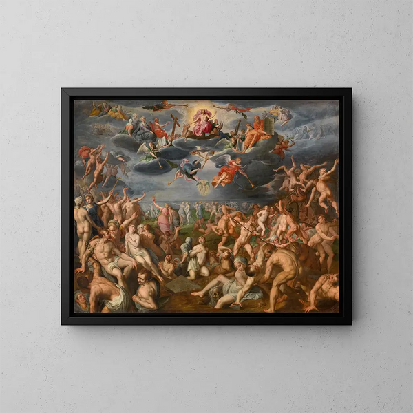 Der Jüngste Tag - Jacob de Backer — gerahmtes Bild an der Wand