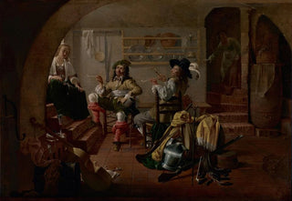 Jacob Duck - Interior with Soldiers and Women.webp