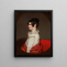 Portrait of a Woman - Jacob Eichholtz — framed artwork on a wall