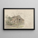 Haus der Bauern mit Bäumen in Delden - Jacob Ernst Marcus — gerahmtes Bild an der Wand