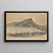 Vue de la plantation Plantersrust à Curaçao - Jacob Hendrik van de Poll — gerahmtes Bild an der Wand