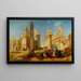 Ruinen des Palastes von Karnak in Theben - Jacob Jacobs — gerahmtes Bild an der Wand