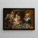 Wie die Alten sangen, so spielen die Jungen Flöte - Jacob Jordaens — gerahmtes Bild an der Wand