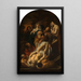 Die Grablegung Christi - Jacob Jordaens — gerahmtes Bild an der Wand