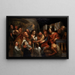 Il Cristo e la donna adultera - Jacob Jordaens — quadro incorniciato alla parete