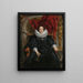Portrait von Catharina Behaghel - Jacob Jordaens — gerahmtes Bild an der Wand